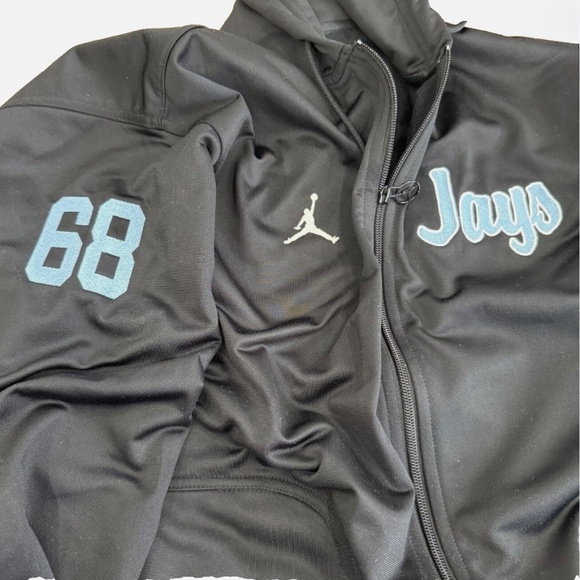 Vtg Toronto Blue Jays Hoodie Jordan Air Jumpman Full Zip Jacket LG World Series - Picture 7 of 12